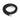 A black water tube with metal connectors at both ends.